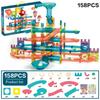 Magnetic Building Blocks Construction Toys Roll Ball Track Kids DIY Splicing Magnet Sheet Funnel Slide Montessori Education Toy