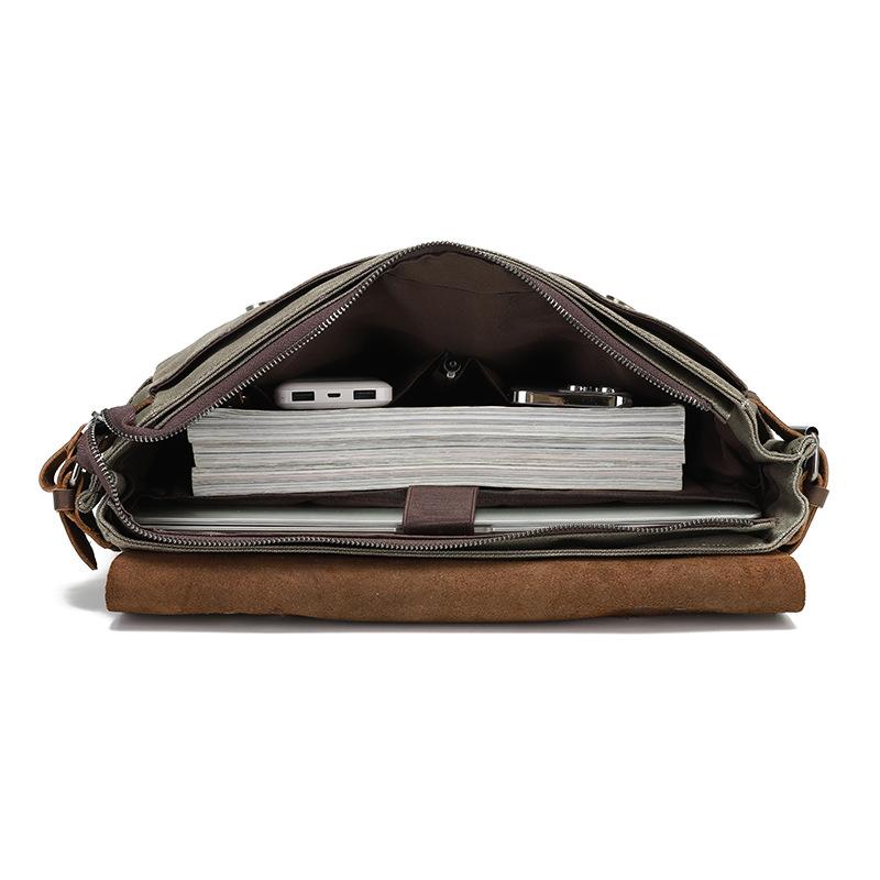 Мужская сумка-портфель из парусины через плечо, мужская стильная ручная сумка через плечо, нагрудная сумка, компьютерная сумка, сумка-мессенджер