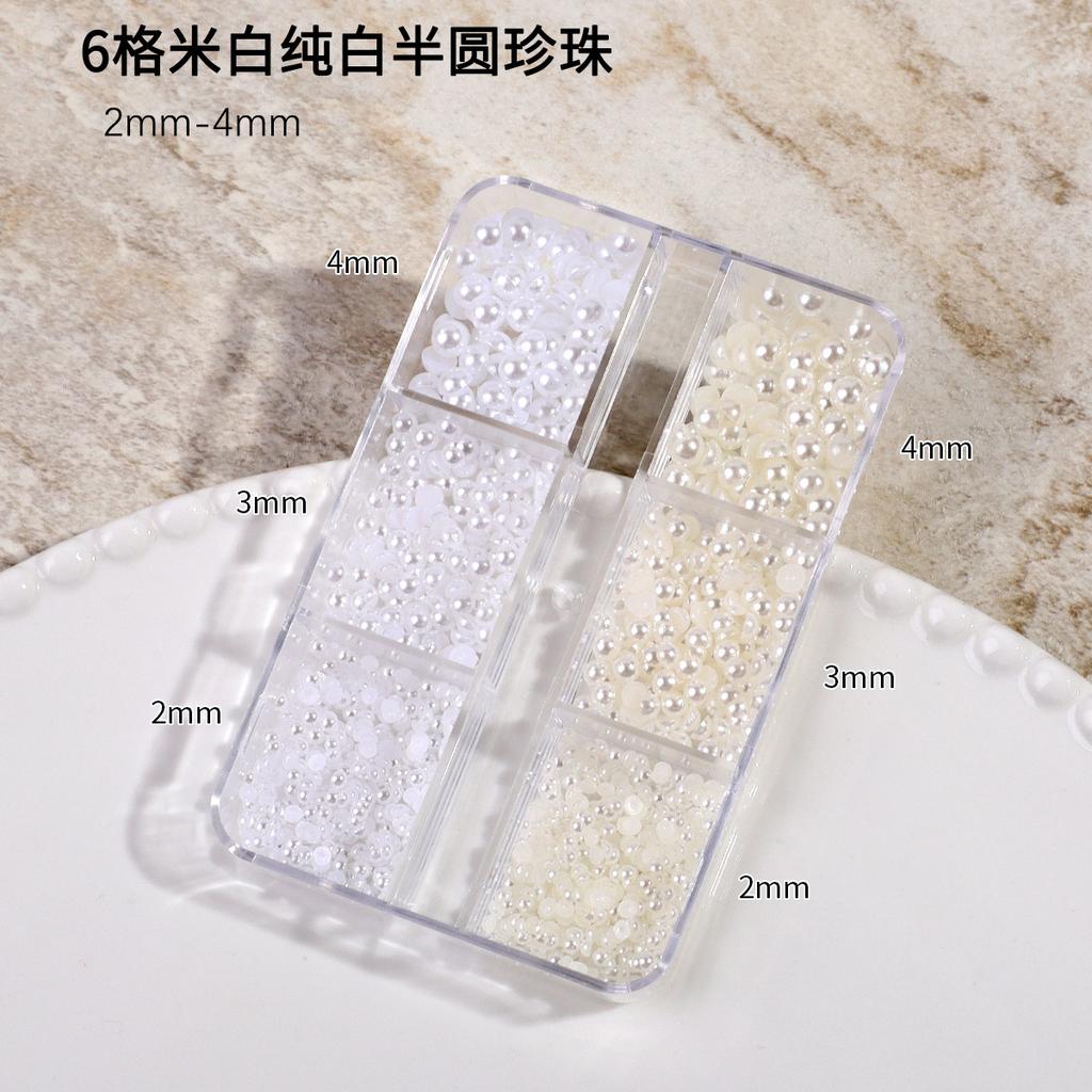 Японский маникюр с плоским дном, Чисто-бежевый жемчужный, Полукруглый, Полнокруглый хайлайт, Не отслаивается, Не выцветает, Аксессуары для ногтей