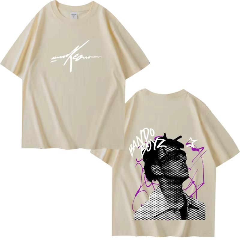 Rapper Kidd Keo Tshirt Unisexs Clothing Womens Clothing Short Sleeved 2026 Summer New Street Wear Printed Cotton Tshirt