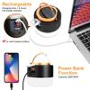 Светодиодный кемпинговый фонарь на солнечной и USB-подзарядке, лампа высокой мощности для палатки, портативный фонарь, аварийное освещение для барбекю, походов