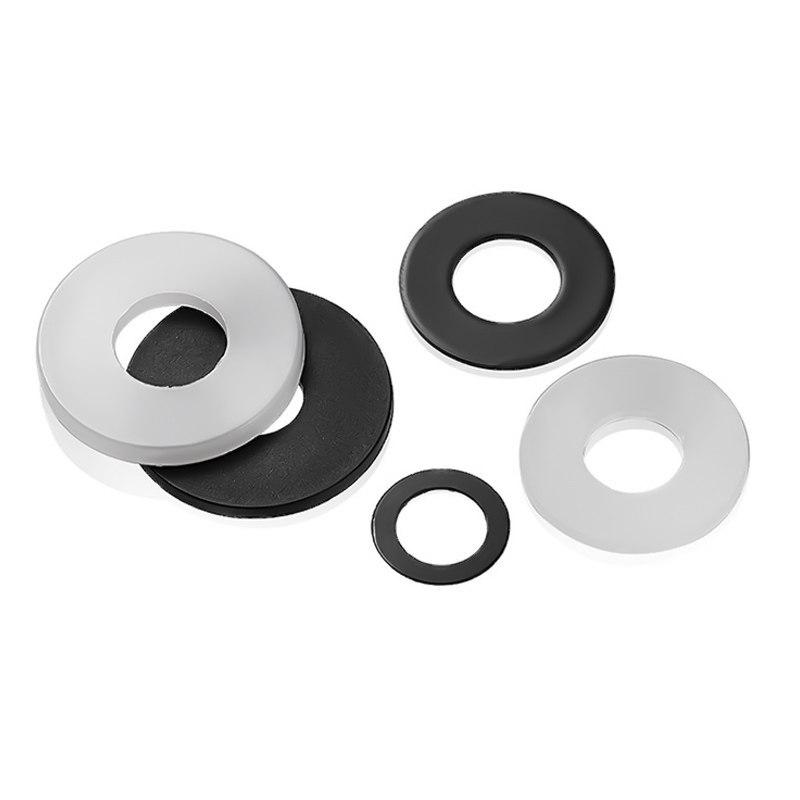 White Insulating Nylon Plastic Washer - Flat, Black, Oversized, Thickened - MM2, M2.5, M3, M24