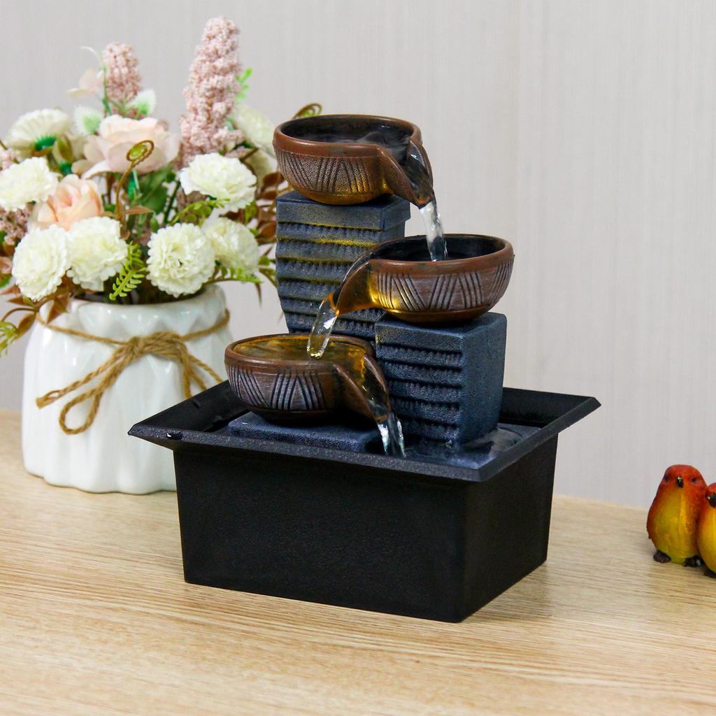 Настольный фонтан Фэн-шуй для декора домашнего офиса