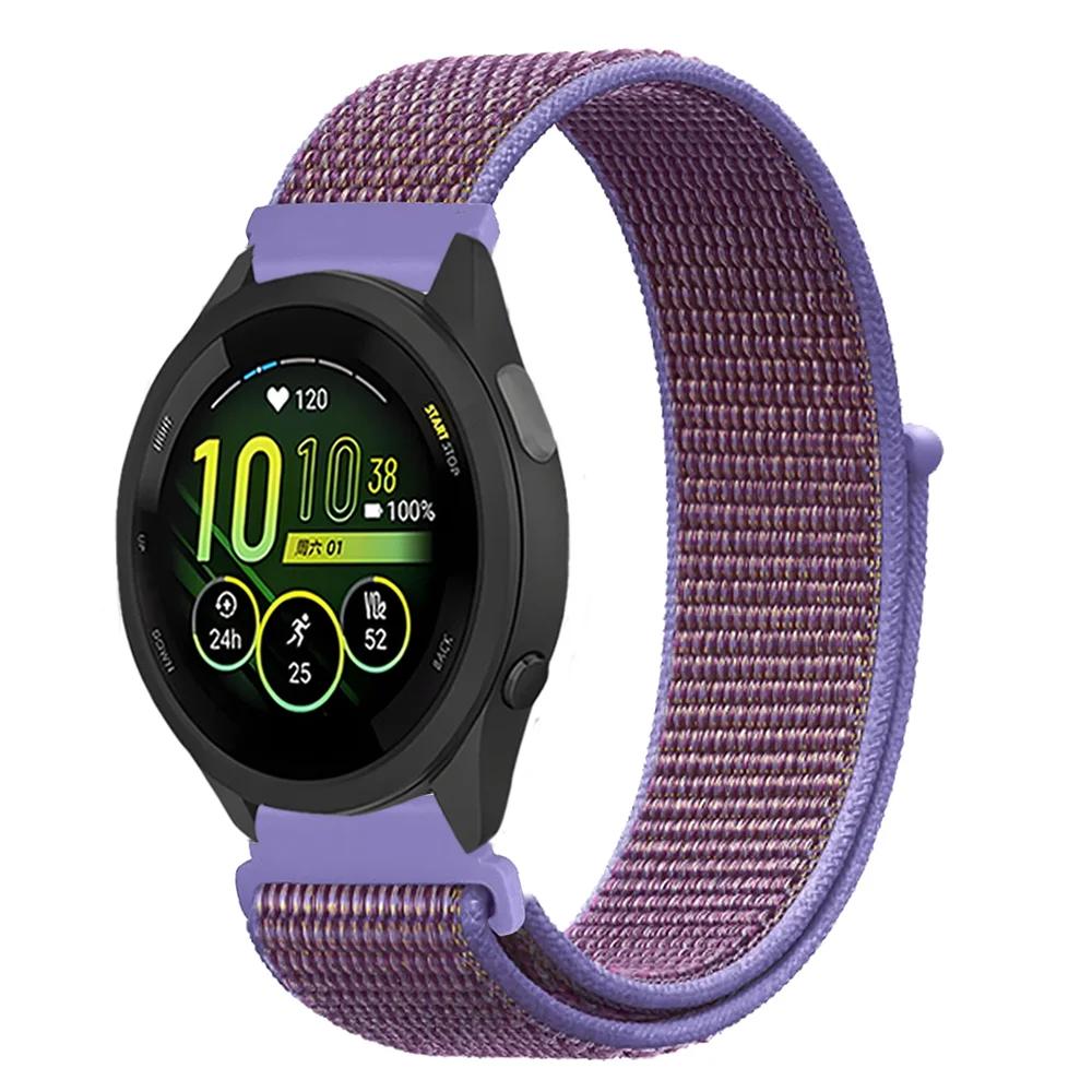 Плетеный нейлоновый ремешок-петля 20 мм 22 мм для Garmin Forerunner 165 55 965 265 255 955 Venu 3 Браслет Garmin Active/Vivoactive 5