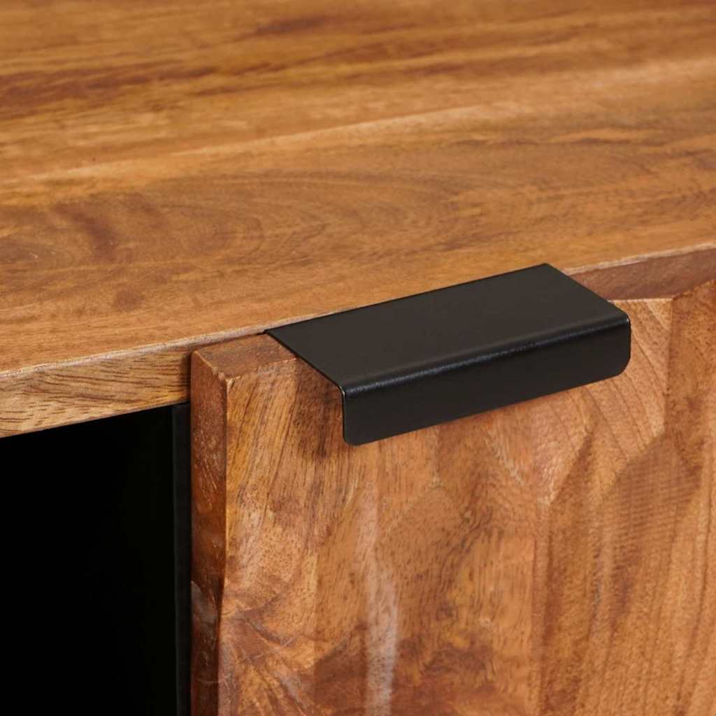 TV Stand with Shelf Acacia Brown Surface 105 x 33 x 46 cm