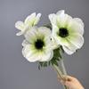 Искусственная ветка Real Touch Искусственные цветы Садовый декор Имитация цветка Розовая анемона Балконное украшение