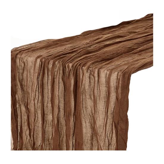 Флаг Однотонный Плиссированный Дизайн Богемный Стиль Свадебная Настольная Дорожка