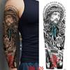 1 PC 480*170MM Large Temporary Tattoos Sleeve for Men Women Full Arm Selleve Tattoos Temporary Realistic Fake Wolf Tiger Lion Tattoo