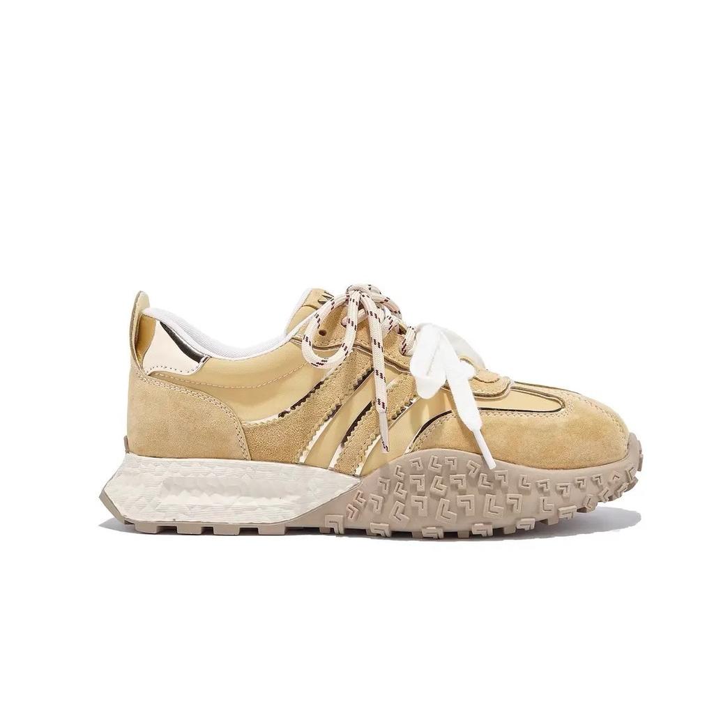 Модные универсальные кроссовки на платформе в немецком стиле женские 2025 новые удобные и легкие для ног маленькие повседневные спортивные кроссовки Forrest Gump