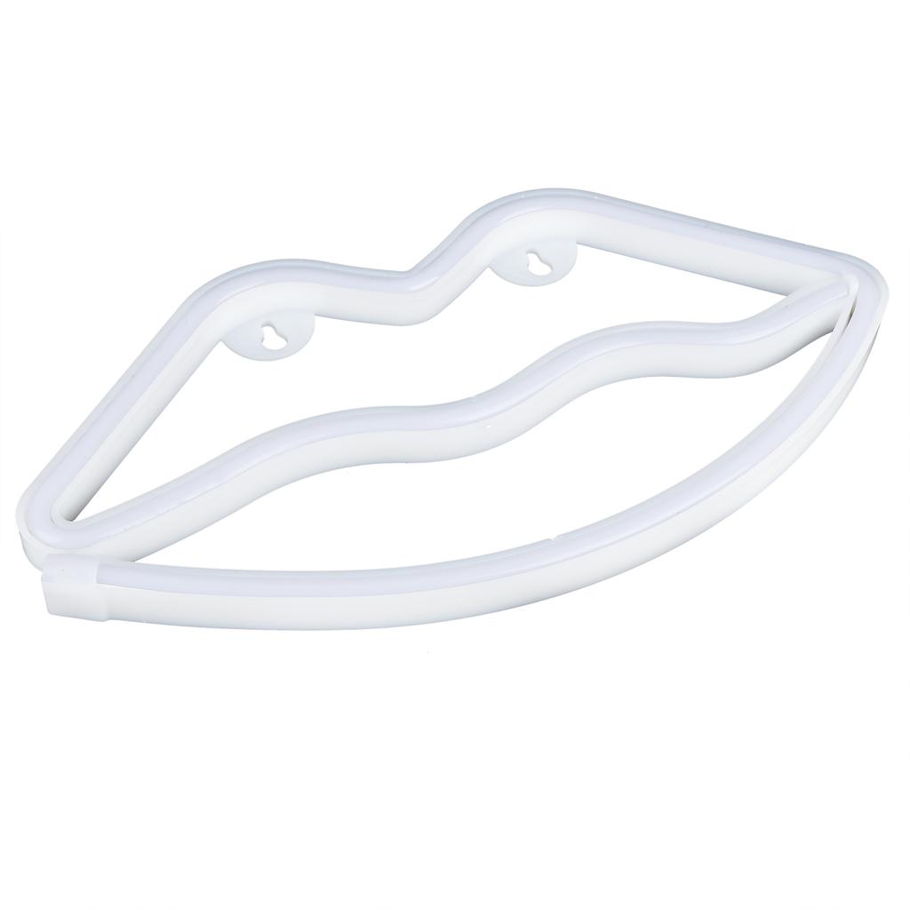 LED Neon Sign Lamp Lip Shaped Wall Decorative Light for Proposal Wedding Home Birthday Party