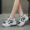 Height Increasing Insole Dad Shoes Women's Summer New Small All-Matching Casual Sports Leather White Shoes for Women