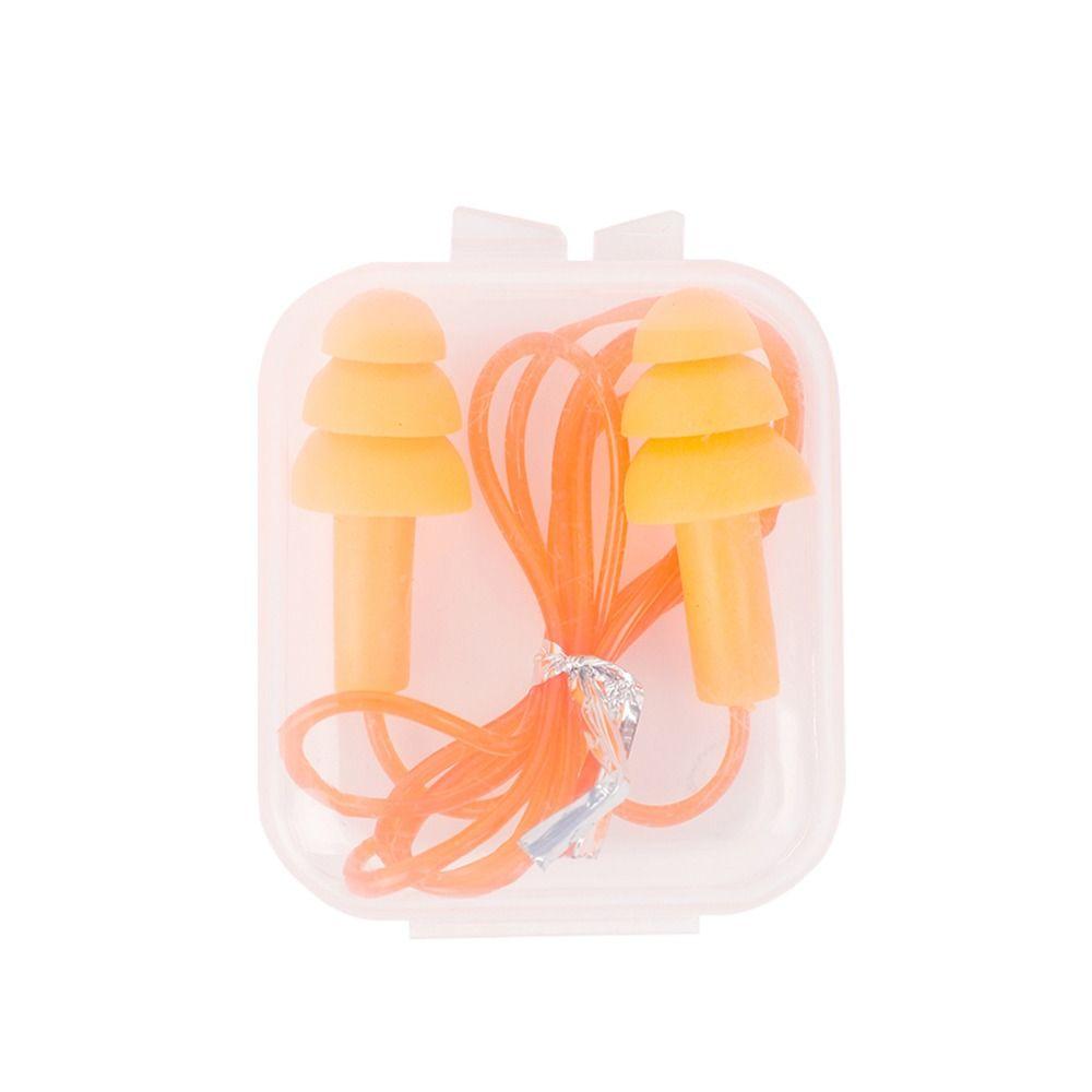 Accessories Hearing Sleep Earplugs Swim Ear Plugs Nasal Clip Earplugs with Rope Silicone Ear Plugs