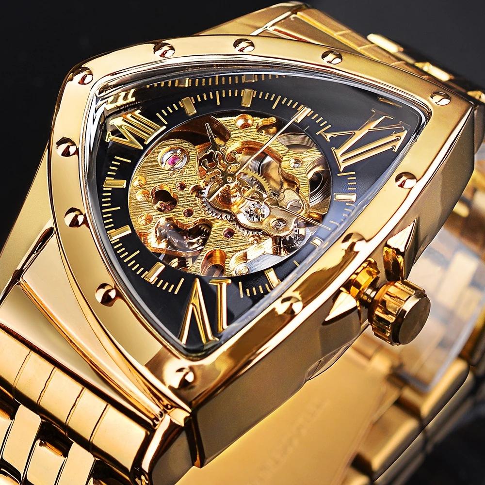 Forsining New Men's Fashion Casual Hollow Watch Automatic Mechanical Watch GMT1199-2-A