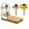 2 Bit Tongue and Groove Router Bit 1/4 Shank Woodworking Chisel Cutter Router Bit Set for Woodworking Tool