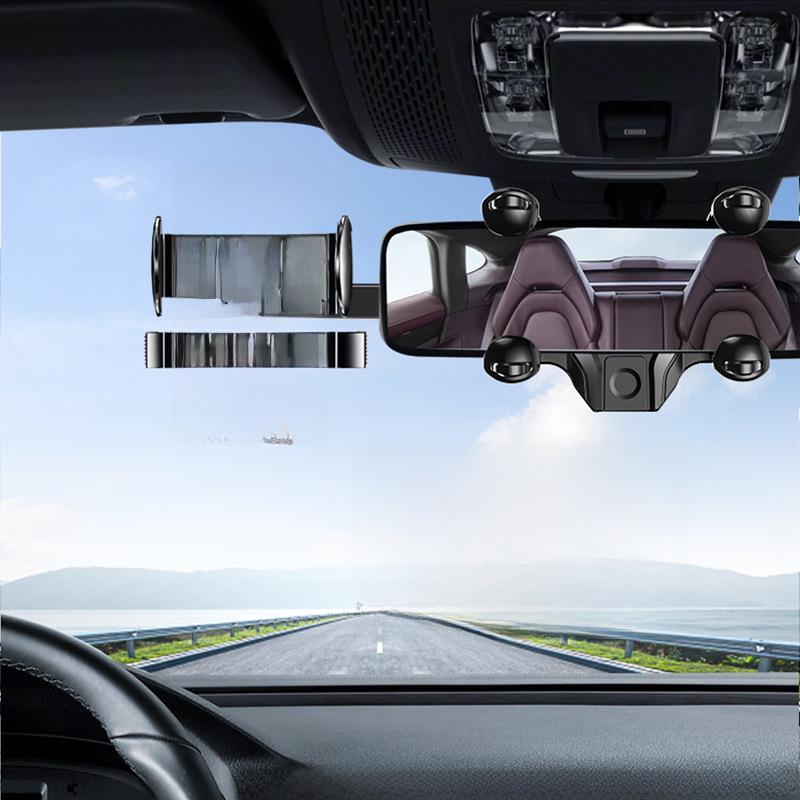2022 Многофункциональный держатель для телефона на зеркало заднего вида автомобиля с обзором на 360° и навигацией дополненной реальности
