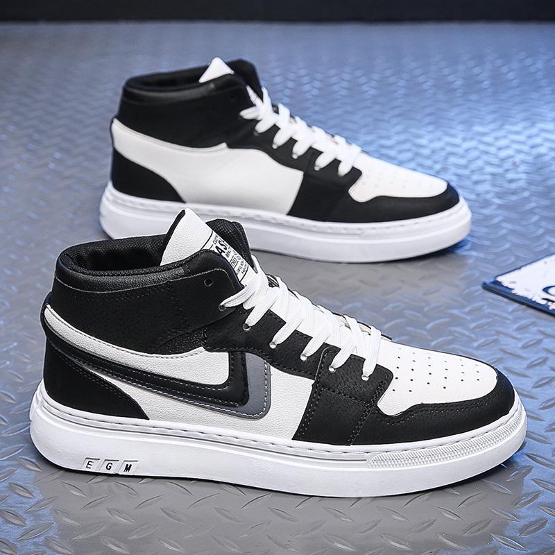 High Top Shoes Men's Board Shoes Students All Casual Fashion Shoes Autumn and Winter Men's Shoes