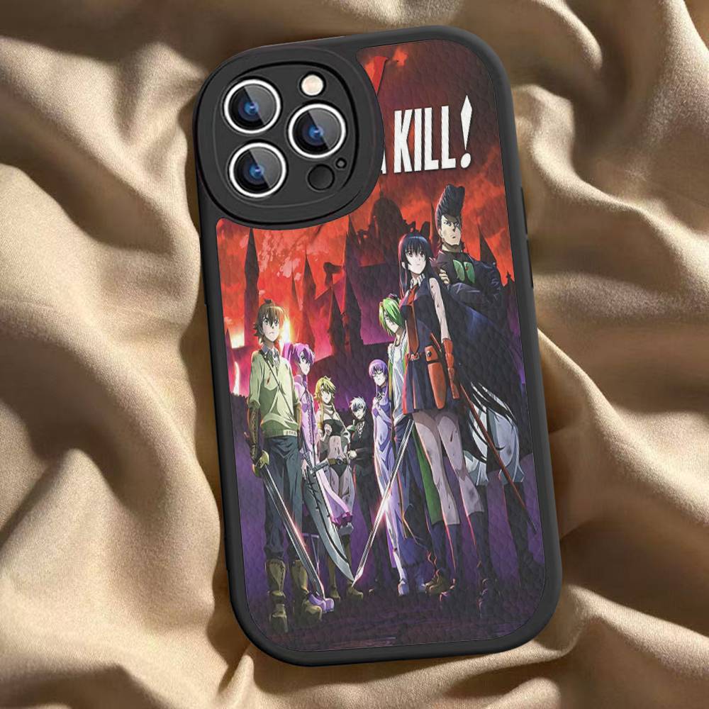 Японское аниме Akame Ga KILL Чехол для телефона Для IPhone 16 15 14 13 12 11 Pro Max Plus Кожаный Мягкий Чехол