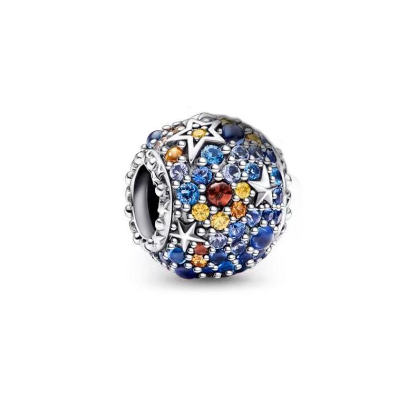 Модные бусины из стерлингового серебра S925, пончики, новые бусины, подходящие к браслету 