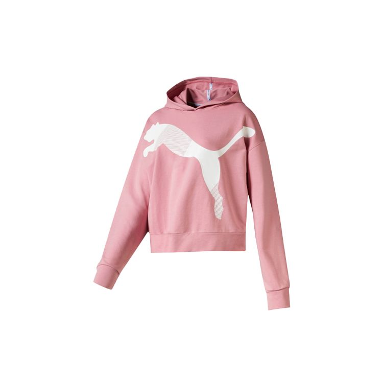 Puma Casual Sports Pullover Hoodie Women Tops Bridal-Pink 581034-14