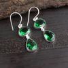 Зеленый Изумруд Ручная Работа Бохо Украшения, Привлекательные Серьги Для Подарка, Серьги из Стерлингового Серебра 925 пробы Для Свадебного Подарка