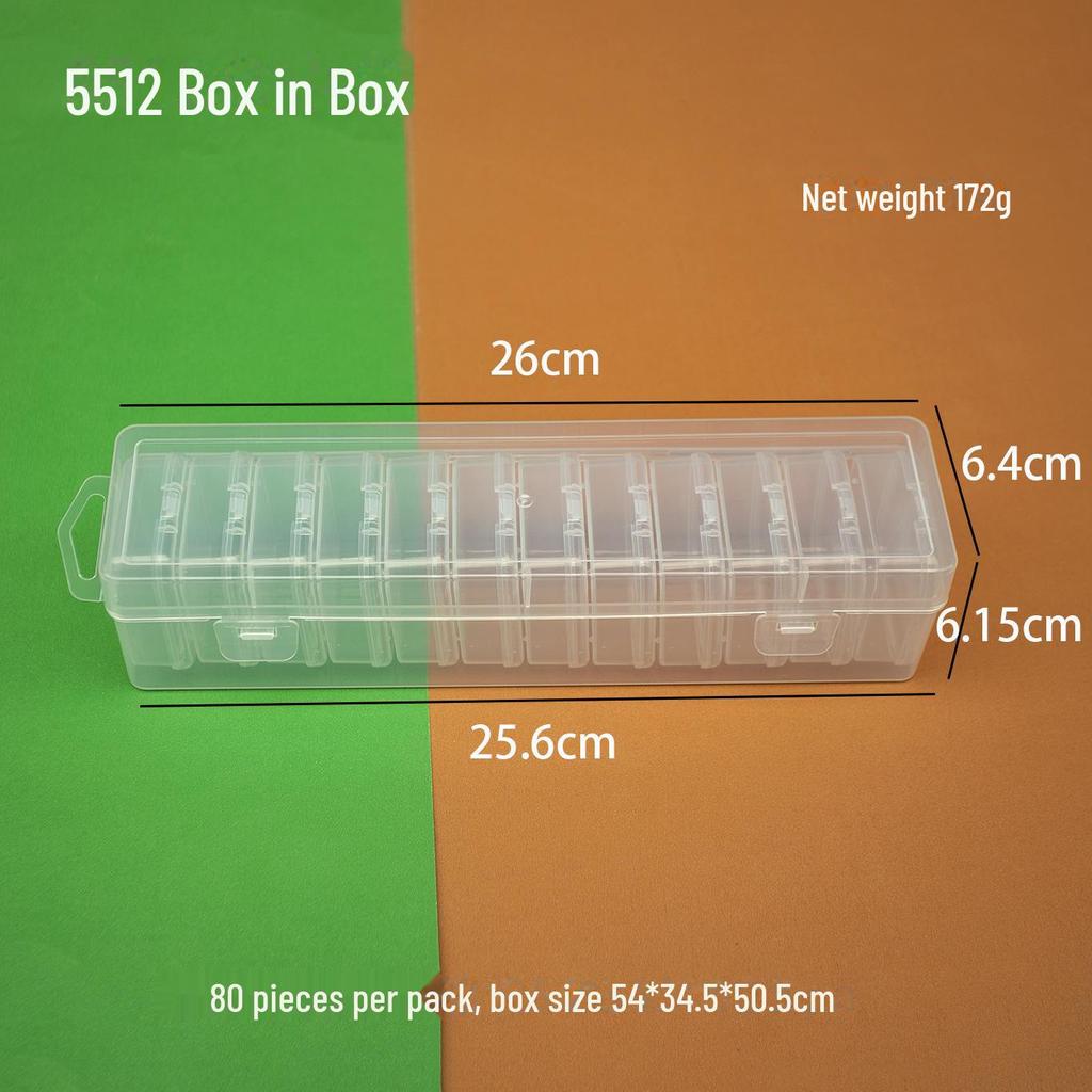 14-сеточный прозрачный пластиковый ящик для хранения большого объема алмазной живописи и бисероплетения