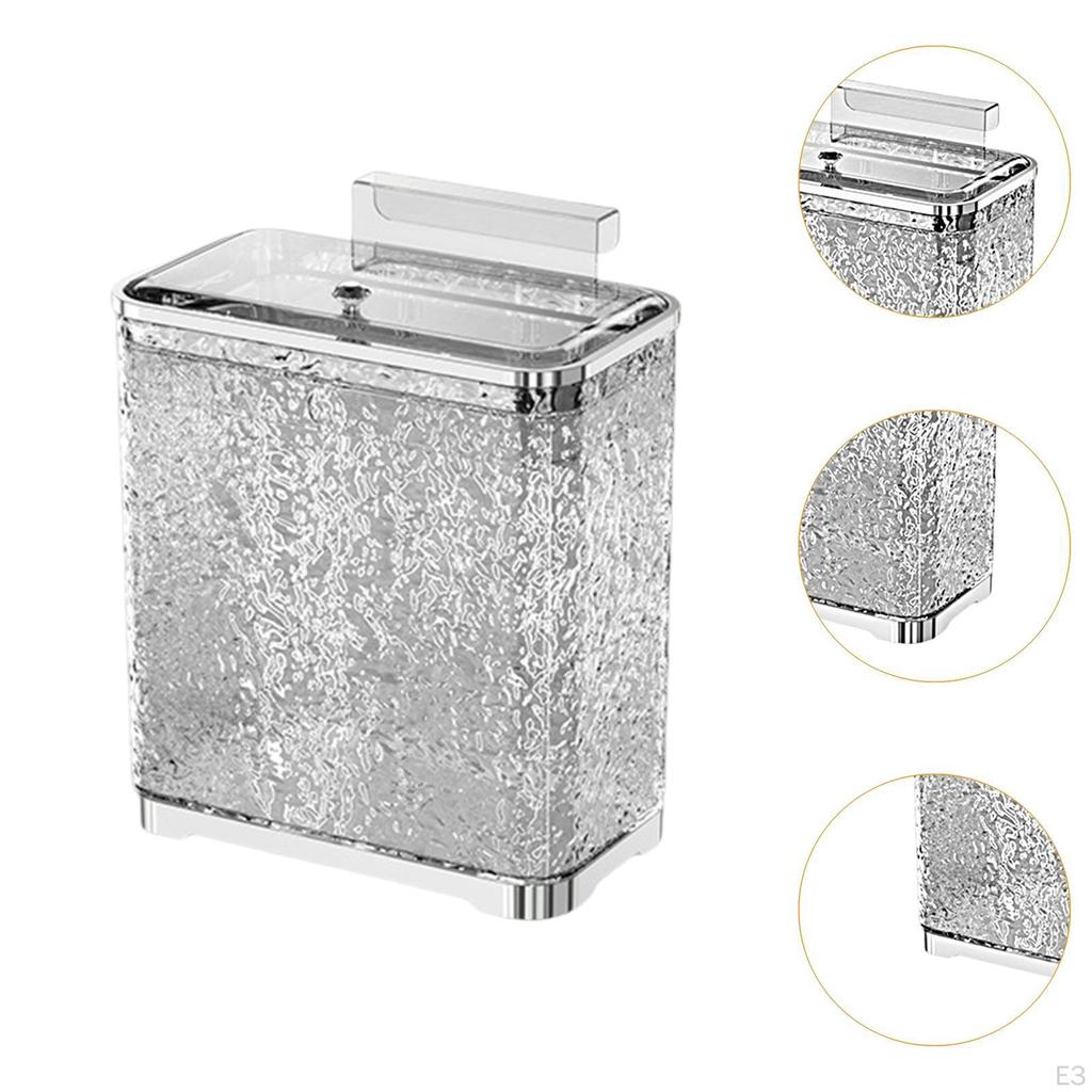 Компактное кухонное мусорное ведро с безопасным закрытием для организации шкафа