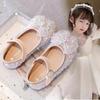 Girls Princess Shoes Children's Leather Shoes New Spring Girls' Single Shoes Bow Soft Sole Little Girls' Dress Shoes