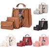 Fashion Women's Outdoor Casual Three Piece Leather Handbag Messenger Bag