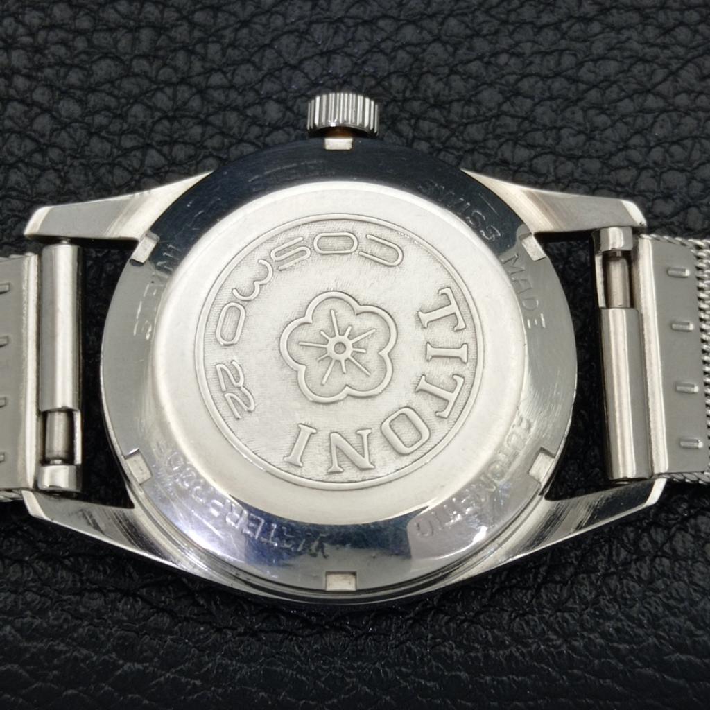 ВИНТАЖНЫЕ ЧАСЫ TITONI AIRMASTER С РУЧНЫМ ЗАВОДОМ TITOFLEX ШВЕЙЦАРСКИЕ МУЖСКИЕ СИНИЕ ЧАСЫ a436444-2