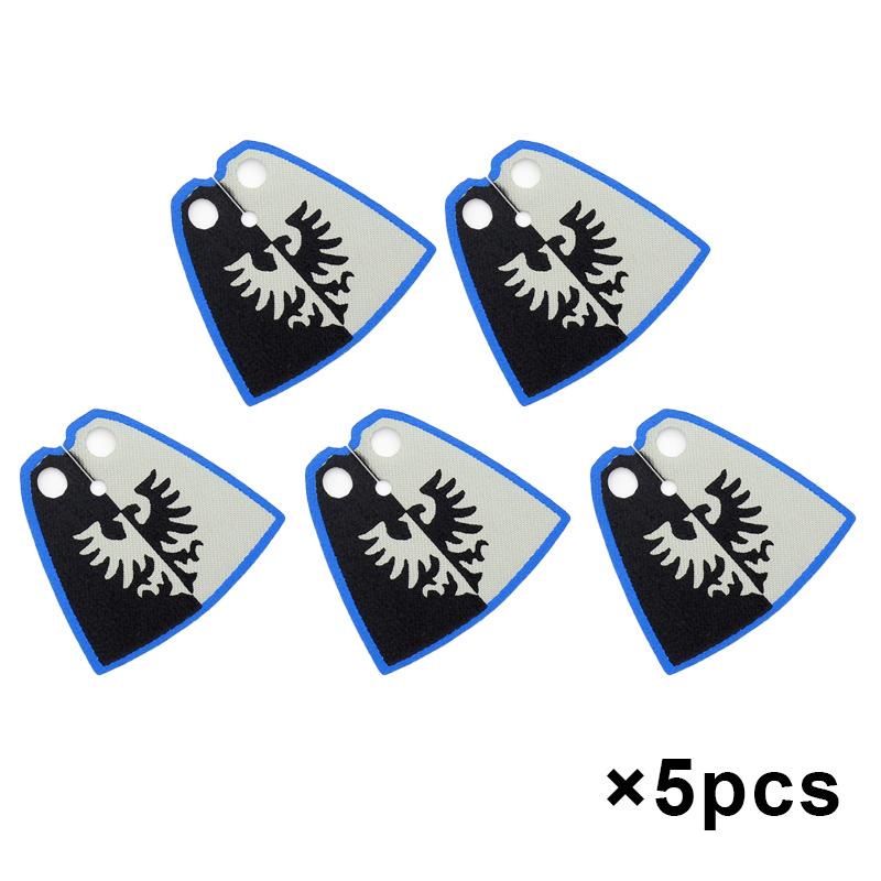 Набор строительных блоков MOC «Средневековый флаг и замок», фигурки, аксессуары, лев, орел, замок Древнего Рима, рыцарский плащ, игрушка-подарок.