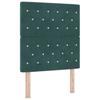 Box Spring Bed with Headboard Dark Green 200 x 80 cm Velvet