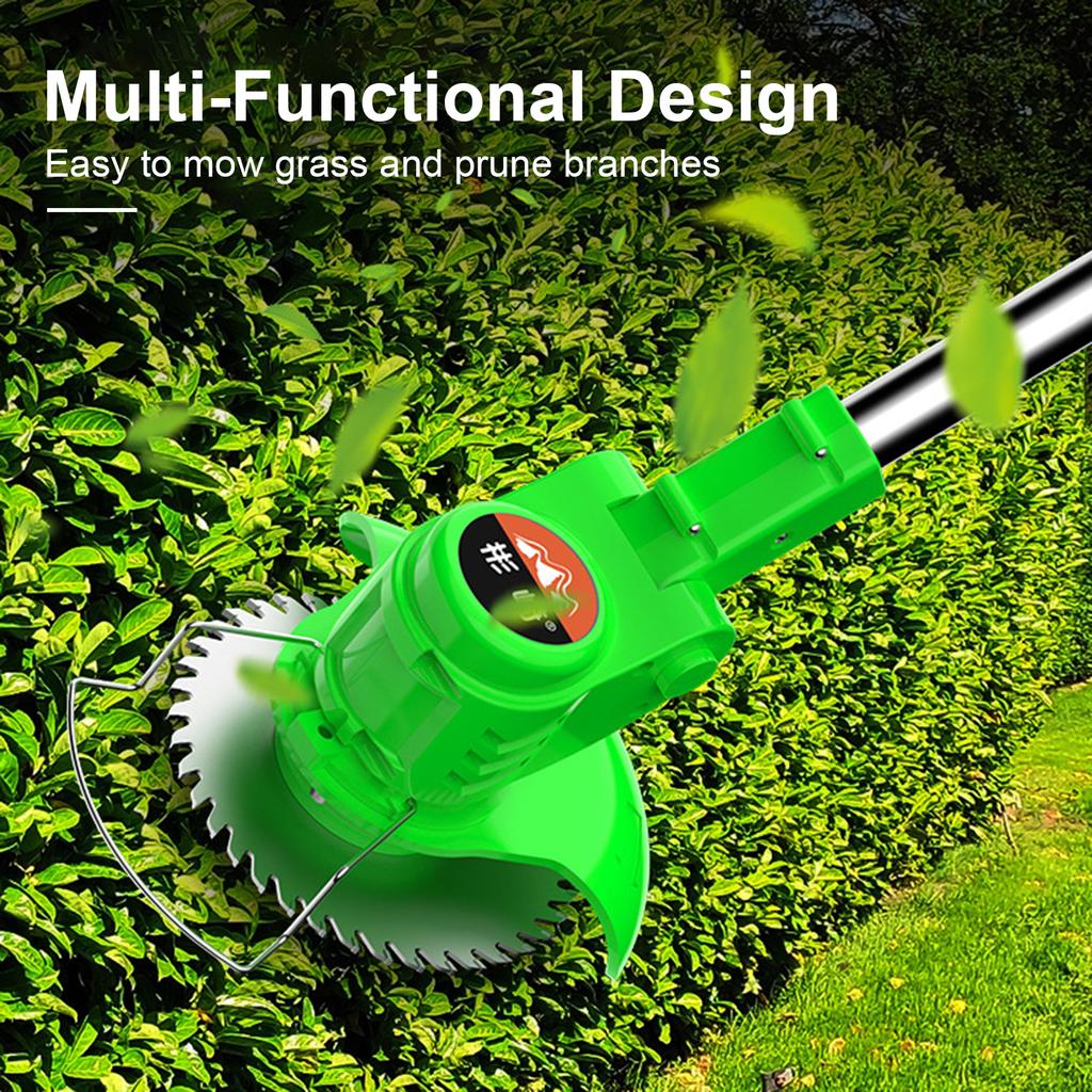 24V Electric Grass Trimmer Rechargeable Handheld Lawn Cutter Home Use Cordless Portable Grass