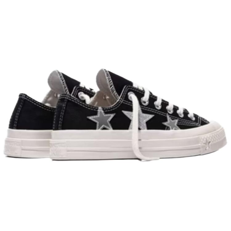 Converse Кеды Chuck 70 X Звездный принт Низкие холщовые Кеды унисекс Черные A24220C