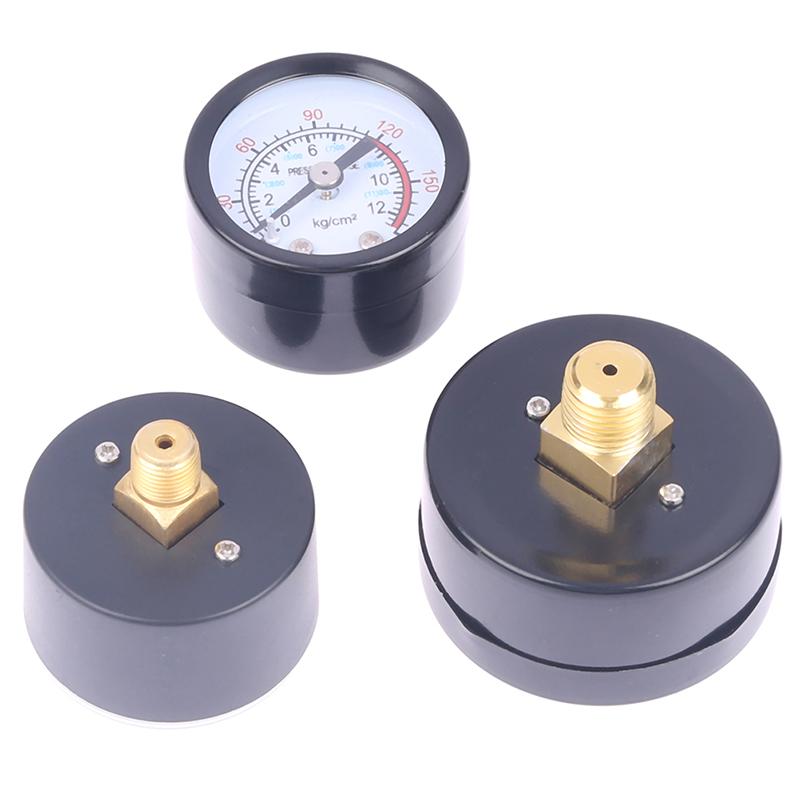 Iron Shell Bar Air Pressure Gauge Double Scale For Air Compressor 1/8, 1/4 Bsp