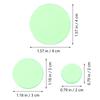 Alasum Damper Pad 12 Piece Set Silicone Drum Pad Green Silencer Sticker Dam Drum Pad Ampossible Pad Наклейка на барабан Overtone Sticker Accessories