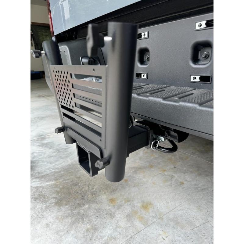 For Universal SUV Jeep Truck 2 Inch Receiver Hitch Mount Extended Flag Pole Holder Tow Rear Bracket Accessory Off Road ATV UTV