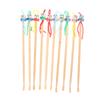 Natural Handmade Bamboo Ear Digging Spoon Doll Head Bamboo Ear Stick