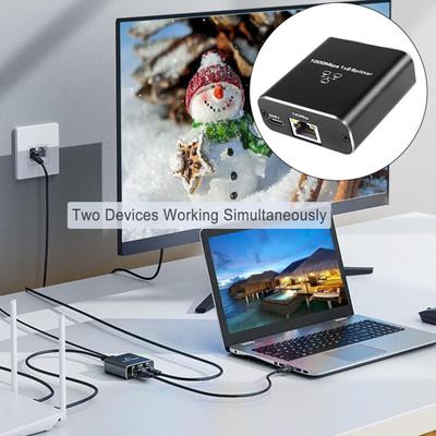 Разветвитель Ethernet 1000 Мбит/с, высокоскоростной, подключаемый, компактный, универсальный, с питанием от USB, сетевой, разветвитель Ethernet-кабеля, разветвитель RJ45