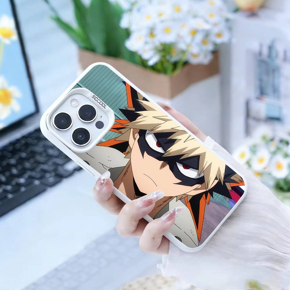 Чехол для телефона Katsuki Bakugo p-Hero Academia Для iPhone 17,16,15,14,13,12,Pro MAX Черный Матовый Ударопрочный Чехол