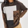 Women's Jumper Leopard Print Autumn and Winter Retro Loose Outer Wear Lazy Wind Knitting Temperament Pullover Tops