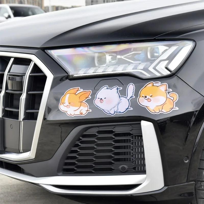 Cartoon Animal Car Stickers Conceal Scratch Decorative Stickers Auto Electric Motorcycle Body Styling Decor Scratch Animal Decal