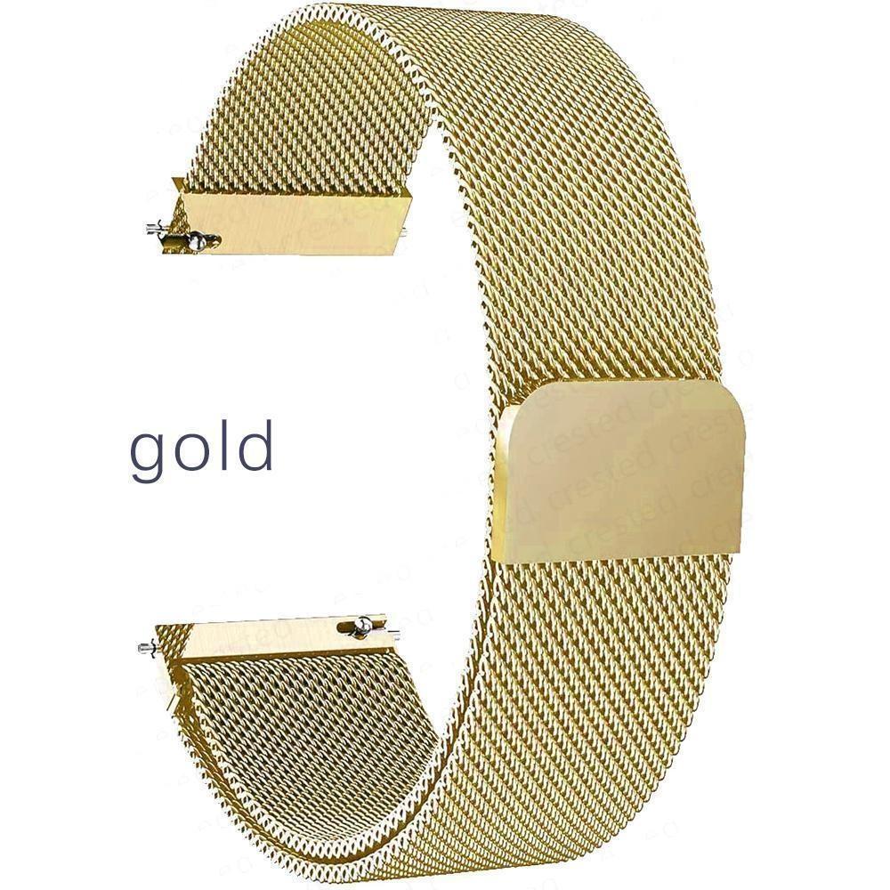 Новый металлический ремешок для часов 18, 20, 22 мм для часов Samsung Watch 3, 45/41/46/42 мм Active 2 Frontier, ремешок для часов Huawei Watch GT 2e, Versa3 Sense и традиционных часов.