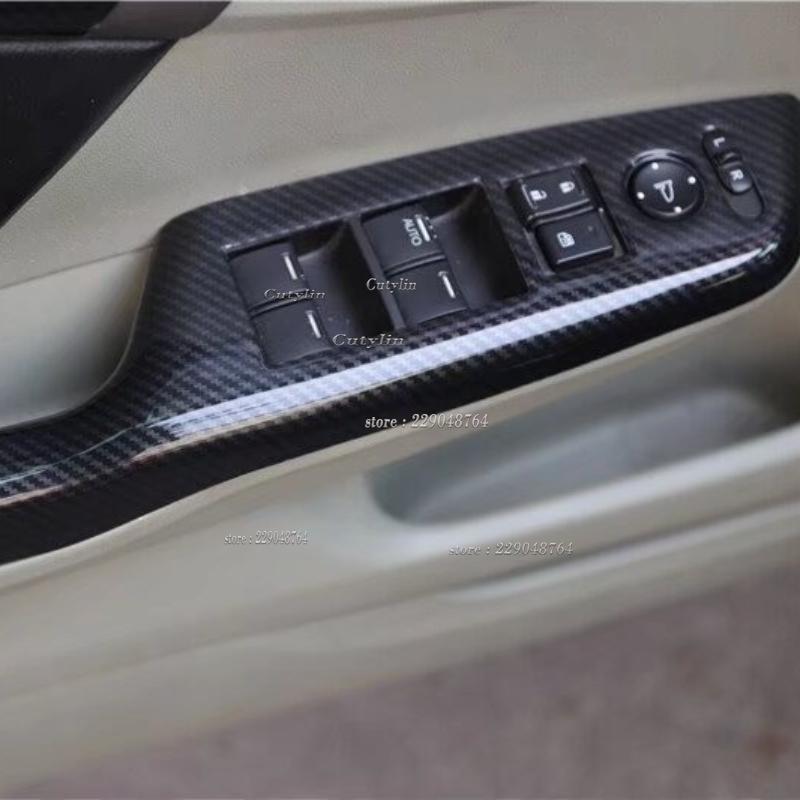 LHD RHD For Honda Civic 9TH 2012 2014 ABS Car Window Glass Lift Switch Button Panel Armrest Cover Trim Interior Accessories