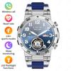 Светодиодные Bluetooth-часы Smart Watch для мужчин, для активного отдыха и спорта, с полноэкранным сенсорным дисплеем, мониторингом здоровья, водонепроницаемые, для iOS и Android