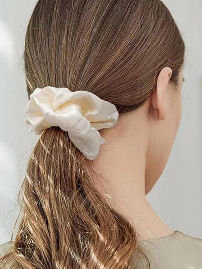 Black, Khaki, Brown, Hair Accessories Set for Women, Seamless Ponytail Holders Variety Hair Scrunchies For Women Lady 2024