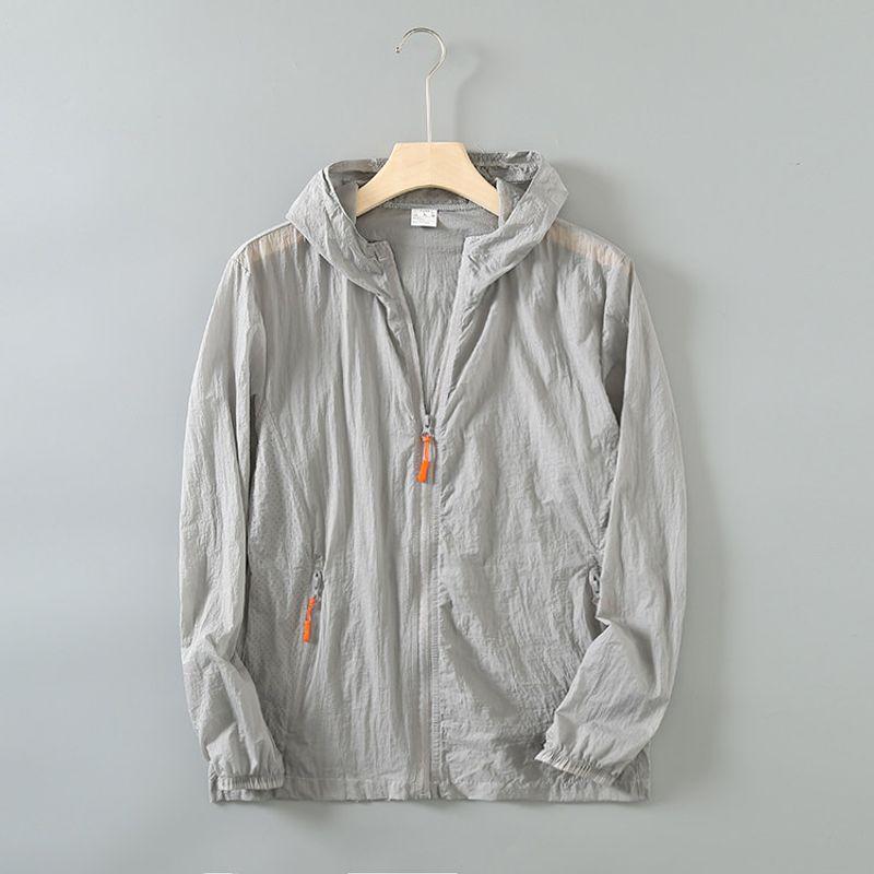 Экспорт Экспорт Товары для дома Лазерная перфорация Одежда для защиты от солнца Мужская защита от УФ Японский оригинал Одноразовая этикетка Одежда-скин с капюшоном