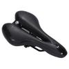 Faux Hurt Your Super Road Cross Mountain Bike [Ludus Felix] Saddle, Leather, Bicycle, Doesn't Butt, Thick, Perforated, Bike, Bike, (Black)