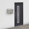 Green Life Wall-Mounted Mailbox (Made in Japan), Stainless Steel, A4 Size Compatible, Combination Lock (Number Changeable), PS-50FD