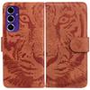 Для Samsung Galaxy A16 5G/A16 4G Чехол Кожаный кошелек с тиснением тигра Чехол для телефона