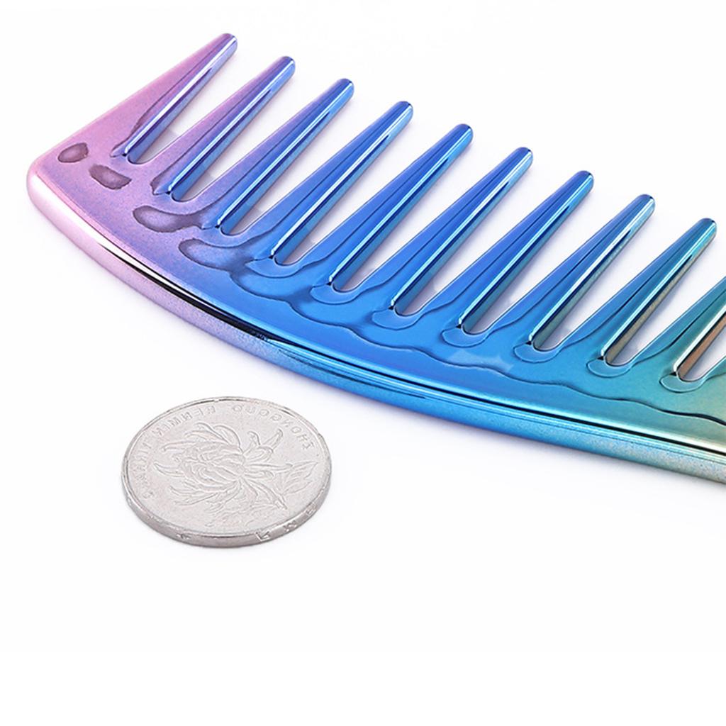 Профессиональная расческа для укладки волос, металлические расчески для укладки длинных волос, расческа для стрижки коротких волос, гальванизированная расческа